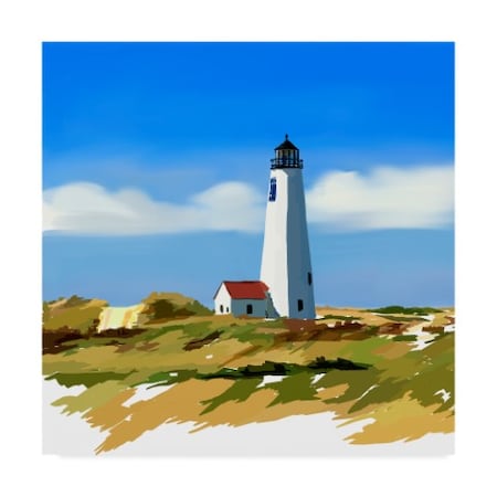 Emily Kalina 'Lighthouse Scene Iv' Canvas Art,14x14